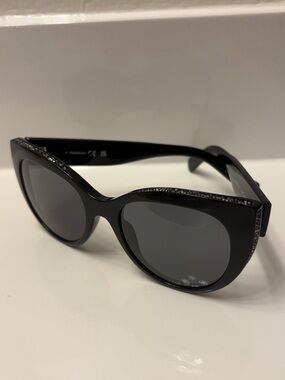 Swarovski Women's Cat Eye Sunglasses with Crystal Trim